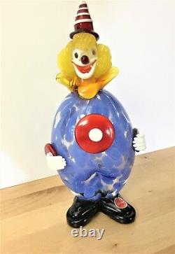 Vintage Murano Glass Clown Figurine. Excellent condition. Hand blown original