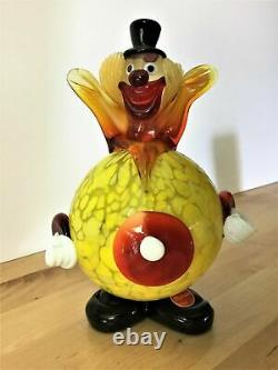 Vintage Murano Glass Clown Figurine. Excellent condition. Hand blown original