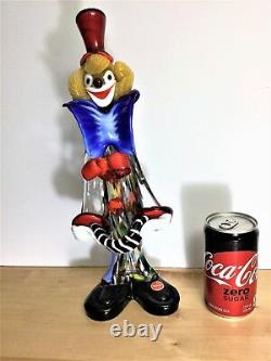 Vintage Murano Glass Clown Figurine. Excellent vintage condition