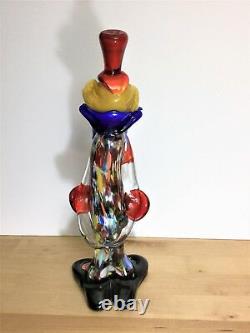 Vintage Murano Glass Clown Figurine. Excellent vintage condition