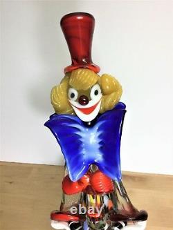 Vintage Murano Glass Clown Figurine. Excellent vintage condition