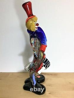 Vintage Murano Glass Clown Figurine. Excellent vintage condition