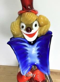 Vintage Murano Glass Clown Figurine. Excellent vintage condition