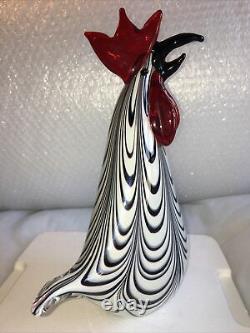 Vintage Murano Glass Cockerel Rooster 11 Stunning 1960s hen chicken Rooster