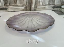 Vintage Murano Glass Sea Shell Mid-20th Century Hand Blown With Gold Italy Vintage Murano Glass Sea Shell Mid-20th Century Hand Blown With Gold Italy