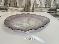 Vintage Murano Glass Sea Shell Mid-20th Century Hand Blown With Gold Italy Vintage Murano Glass Sea Shell Mid-20th Century Hand Blown With Gold Italy