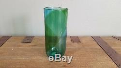 Vintage Murano Glass by Tapio Wirkkala for Venini Blue and Green Vase Signed