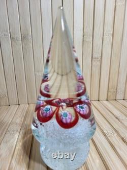 Vintage Murano Hand Blown Art Glass 6 3/4 Tree Floral Paperweight Sculpture