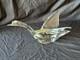 Vintage Murano Hand Blown Clear Glass Sculpture