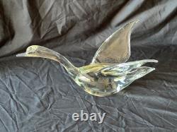 Vintage Murano Hand Blown Clear Glass Sculpture Vintage Murano Hand Blown Clear Glass Sculpture