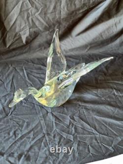 Vintage Murano Hand Blown Clear Glass Sculpture Vintage Murano Hand Blown Clear Glass Sculpture