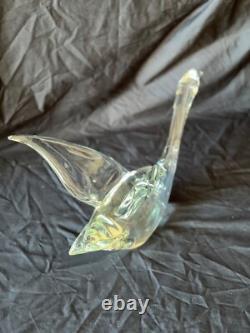 Vintage Murano Hand Blown Clear Glass Sculpture Vintage Murano Hand Blown Clear Glass Sculpture
