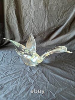 Vintage Murano Hand Blown Clear Glass Sculpture Vintage Murano Hand Blown Clear Glass Sculpture