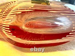 Vintage Murano Hand-Blown Crystal Glass Fish Sculpture Signed & Numbered 6/500