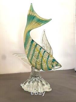 Vintage Murano Hand Blown Jumping Fish