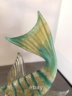 Vintage Murano Hand Blown Jumping Fish