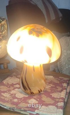 Vintage Murano Hand Blown Vetri Mushroom Lamp 9 Works