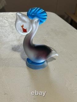 Vintage Murano Hand blown Glass Seagull With Fish In The Mouth