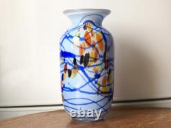 Vintage Murano Italian Art Glass Sculpture Vase 60's hand blown