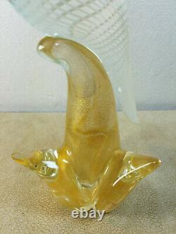 Vintage Murano Italian Art Hand Blown Glass Tall Parrot Bird Figure 12 1/2