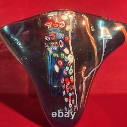 Vintage Murano Italian Glass Swirl Multicolored Hand Blown Glass (X)