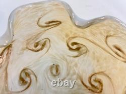 Vintage Murano Italian Hand Blown Starry Night Art Glass Bowl