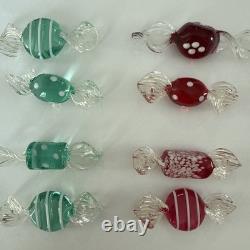 Vintage Murano Italy Hand Blown Glass Candy Lot Mid Century Art Glass Decor