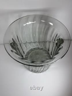 Vintage Murano Italy Hand Blown Glass Vase Ice Bucket Ribbed Handles 1960s MCM Vintage Murano Italy Hand Blown Glass Vase Ice Bucket Ribbed Handles 1960s MCM