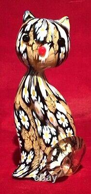 Vintage Murano Made in Italy, Hand Blown Art, Daisy/Flower Retired Sculpture (T)