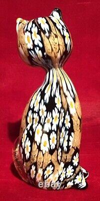 Vintage Murano Made in Italy, Hand Blown Art, Daisy/Flower Retired Sculpture (T)