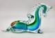 Vintage Murano Made in Italy Hand Blown Art Resting Sitting Horse Sculpture