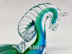 Vintage Murano Made in Italy Hand Blown Art Resting Sitting Horse Sculpture