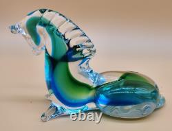 Vintage Murano Made in Italy Hand Blown Art Resting Sitting Horse Sculpture