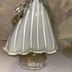Vintage Murano Mid Century Art Glass Dancers With Internal Gold Dusting