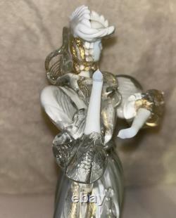 Vintage Murano Mid Century Art Glass Dancers With Internal Gold Dusting