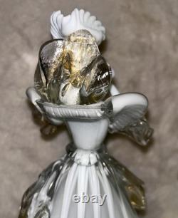 Vintage Murano Mid Century Art Glass Dancers With Internal Gold Dusting