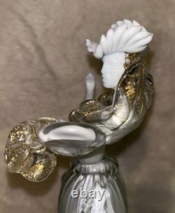 Vintage Murano Mid Century Art Glass Dancers With Internal Gold Dusting