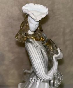 Vintage Murano Mid Century Art Glass Dancers With Internal Gold Dusting