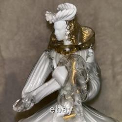 Vintage Murano Mid Century Art Glass Dancers With Internal Gold Dusting