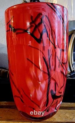 Vintage Murano Millefiore Hand Blown Art Glass Vase