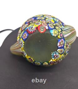 Vintage Murano Millefiori Teapot Paperweight Hand Blown Art Glass Italy 4