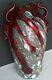 Vintage Murano Millipliori Art Hand Blown Glass Vase Made In Italy LARGE 12 T