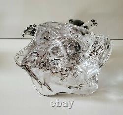 Vintage Murano Perched Love Birds Hand Blown Art Glass Sculpture Figurine