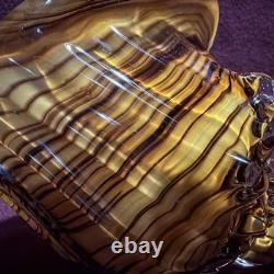 Vintage Murano Style Art Glass Conch Shell Beach House Chic Beautifully Made 8