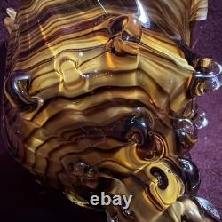 Vintage Murano Style Art Glass Conch Shell Beach House Chic Beautifully Made 8