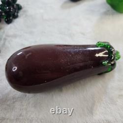 Vintage Murano Style Art Glass Hand-Blown Fruit & Vegetables lot of 26