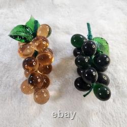 Vintage Murano Style Art Glass Hand-Blown Fruit & Vegetables lot of 26