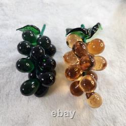 Vintage Murano Style Art Glass Hand-Blown Fruit & Vegetables lot of 26