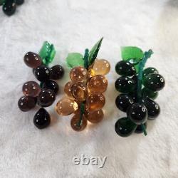 Vintage Murano Style Art Glass Hand-Blown Fruit & Vegetables lot of 26