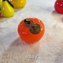 Vintage Murano Style Art Glass Hand-Blown Fruit & Vegetables lot of 26